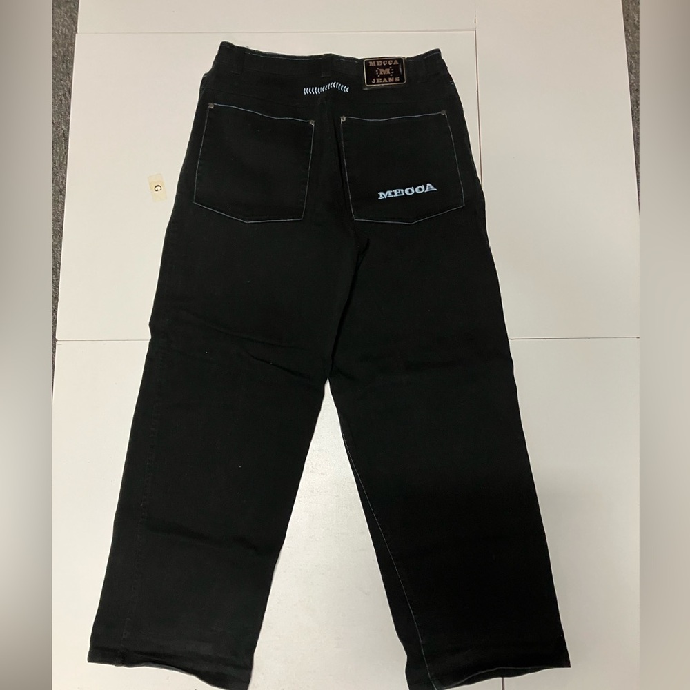 Mecca Black Denim with Silver Tag